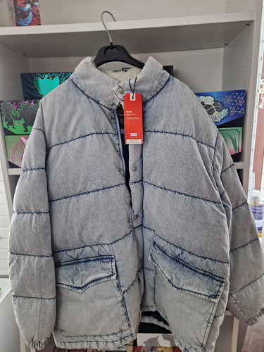 Levi denim steppjacke blau - levi's,