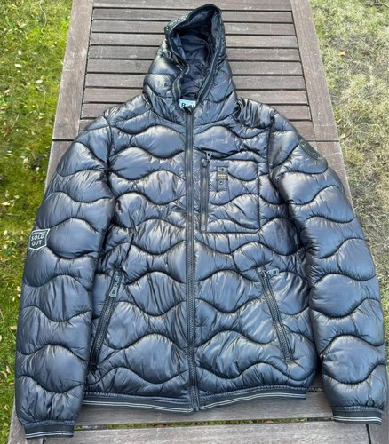 Blauer usa puffer matt schwarz - usa,