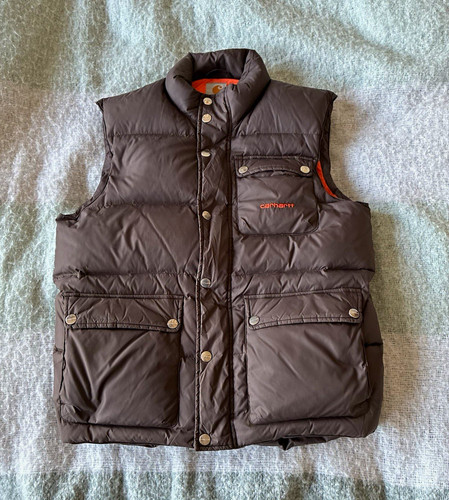Carhartt down vest brown - brown, 80%