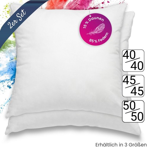 2er set premium federkissen - set,