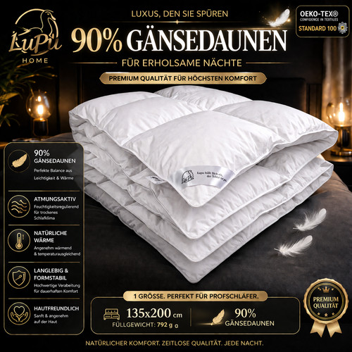 Daunendecke 135x200 - , 90%