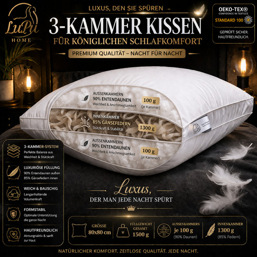 Kammer kissen 80x80 - 80x80, 90%