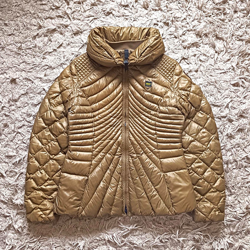 Blauer daunenjacke regular - daunenjacke,